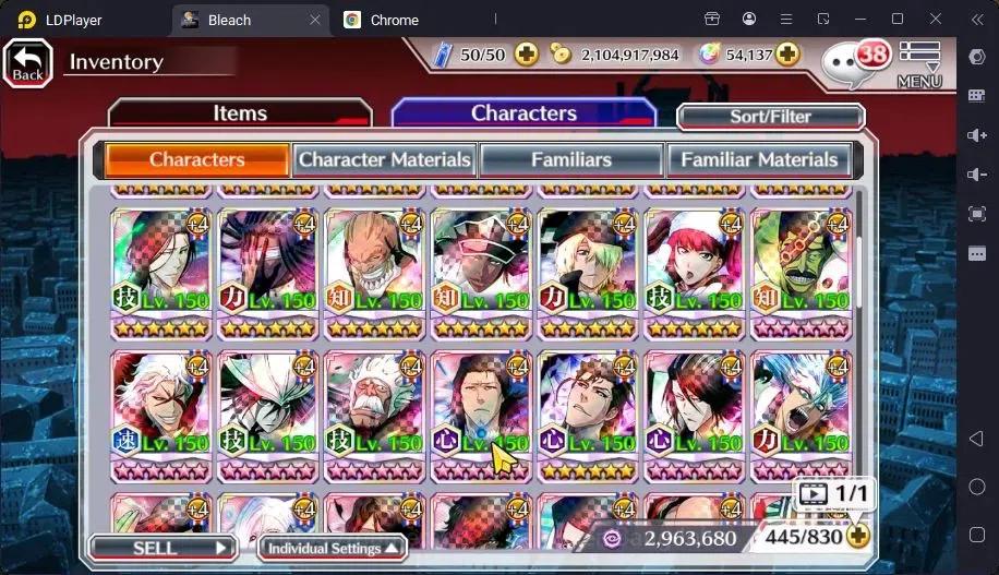 Bleach: Brave Souls Accounts Mid-Tier GLOBAL |50K ORB+MidGame|Ichigo DreamTeam,Kenpachi TYBW26,Zangetsu Speed,Genryusai 19