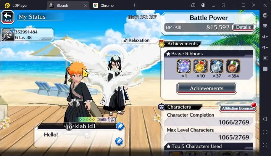 Bleach: Brave Souls Accounts Mid-Tier GLOBAL |50K ORB+MidGame|Ichigo DreamTeam,Kenpachi TYBW26,Zangetsu Speed,Genryusai 2