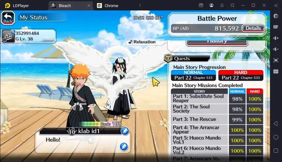 Bleach: Brave Souls Accounts Mid-Tier GLOBAL |50K ORB+MidGame|Ichigo DreamTeam,Kenpachi TYBW26,Zangetsu Speed,Genryusai 4
