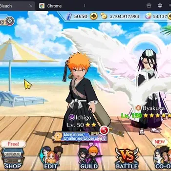 Bleach: Brave Souls Accounts Mid-Tier GLOBAL |50K ORB+MidGame|Ichigo DreamTeam,Kenpachi TYBW26,Zangetsu Speed,Genryusai