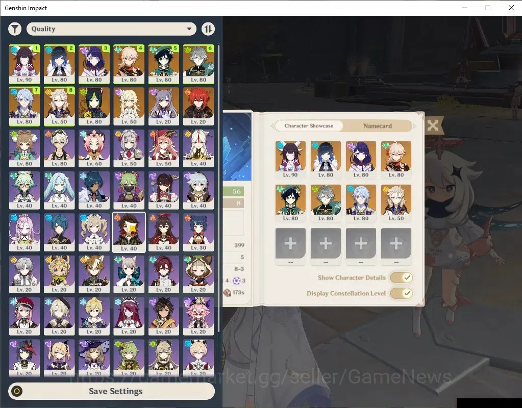 Genshin Impact Accounts Asia|AR56|Rate ON|8Limited+6(*5WP)|Columbina,Raide image 1