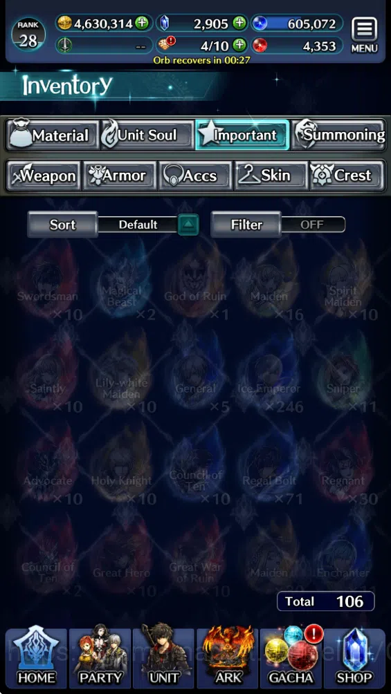 Last Cloudia Accounts Mid‑Game GLOBAL Rank 28| Collab Slime (Benimaru,Hianta,DLRimuru) + NieR (2B,A2,9S) + Mana 16