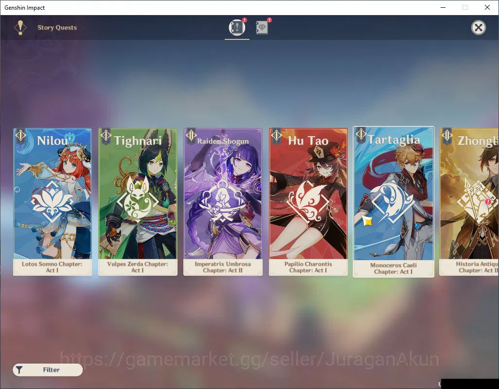 Genshin Impact Accounts Mid Game ASIA| AR 55|9 Limited +3(*5Weapon)|Ayaka+Sign,Kazuha,Raiden,Furina,Eula,Shenhe,Etc 10
