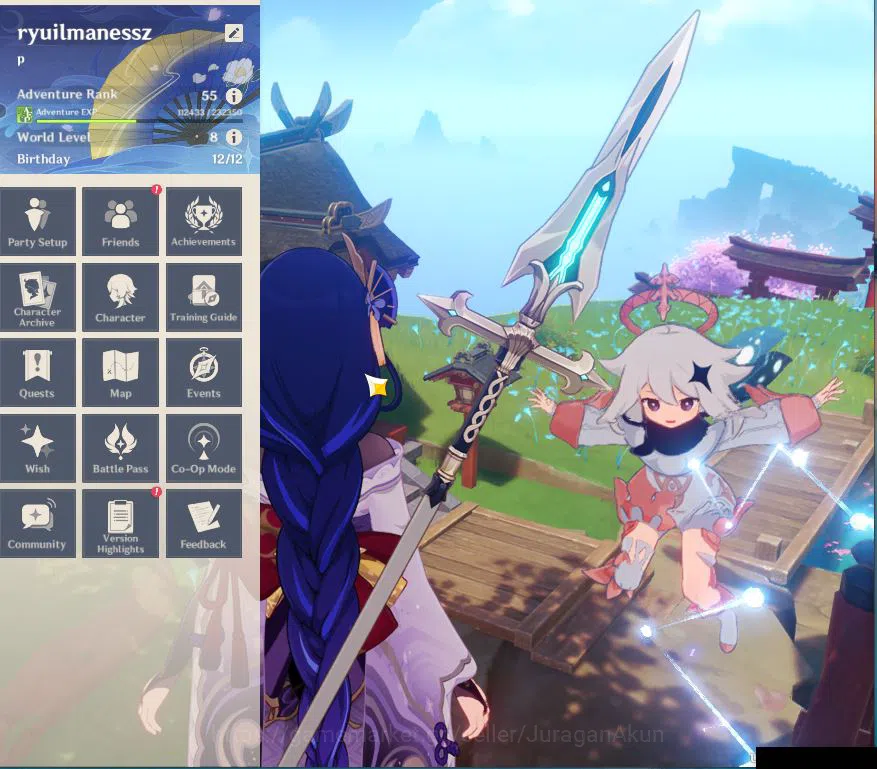 Genshin Impact Mid Game ASIA| AR 55|9  Limited +3(*5Weapon)|Ayaka+Sign,Kaz image 1