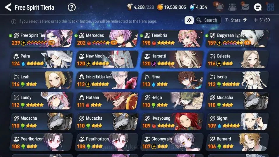 Epic Seven Accounts Global | 5ML(Harsetti,New Moon Luna,Empyrean Ilnav image 13