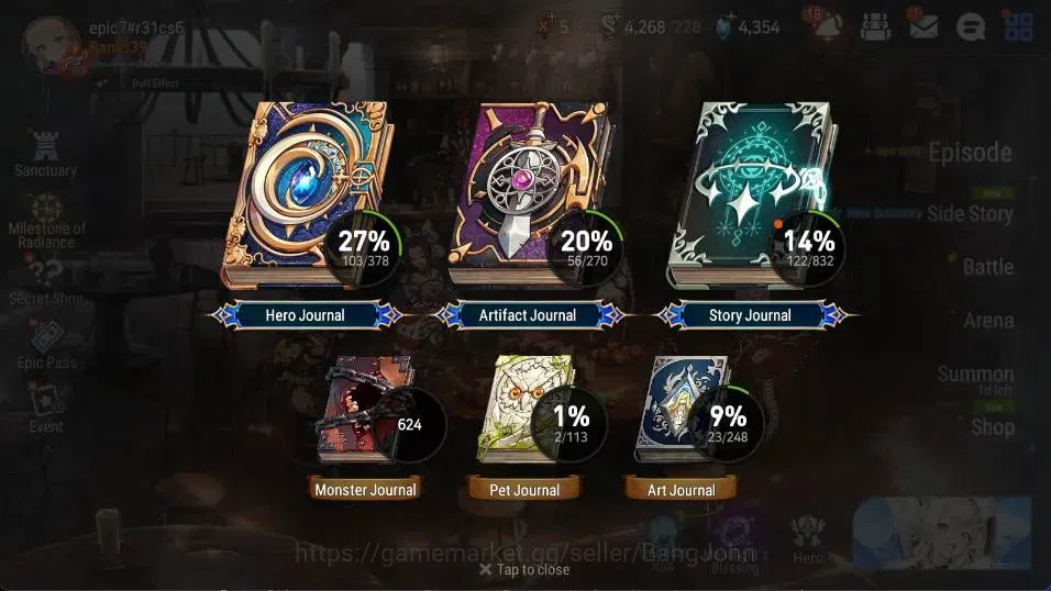 Epic Seven Accounts Global | 5ML(Harsetti,New Moon Luna,Empyrean Ilnav image 5