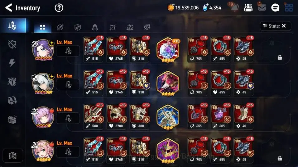 Epic Seven Accounts Global | 5ML(Harsetti,New Moon Luna,Empyrean Ilnav image 8