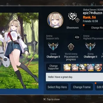 Epic Seven Accounts Starter Global Unverif |Starter|12 ML[RNL,Lisette,Renoa,E ilynav,SOT Snow,MOTS Iseria,R Violet|PoH