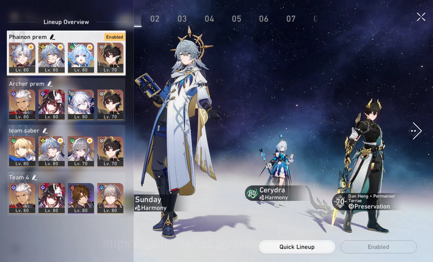 Honkai Star Rail Accounts Asia|TL 65|Phainon Prem Team|9 Limited|[Yao Guang image 3