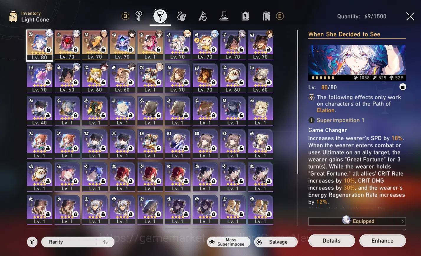Honkai Star Rail Accounts Asia|TL 65|Phainon Prem Team|9 Limited|[Yao Guang image 4