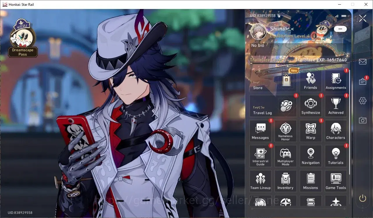 Honkai Star Rail Accounts Others Asia|TL54|Ashveil Lv70|Evanescia Lv70|Huohuo Lv70|Ruan MeiLv60|Detail Cek 1