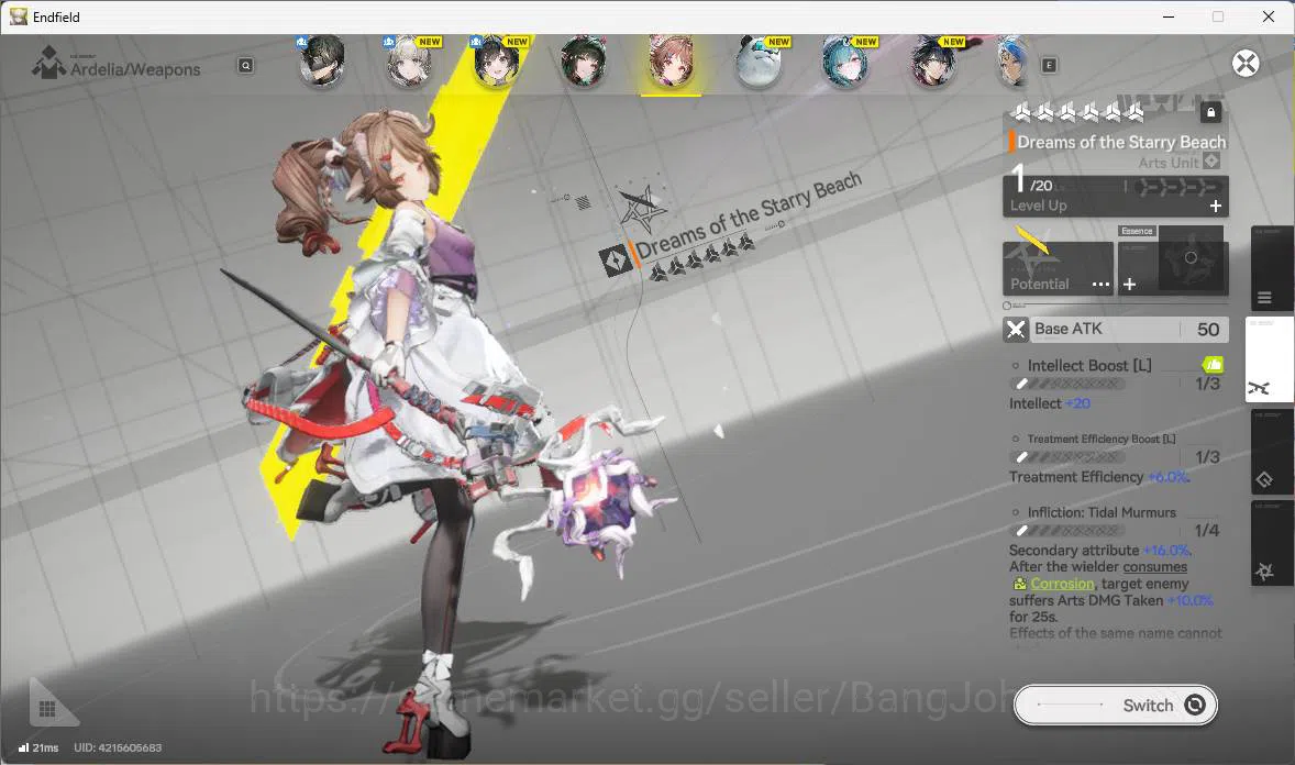 Arknights: Endfield Accounts ASIA|Starter fresh|1 limit| Zhuang Fangyi, Ardelia image 14