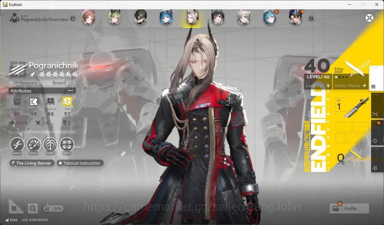 Arknights: Endfield Accounts ASIA | lv 54 laevatain, gilberta, Ardelia, lifeng, image 13