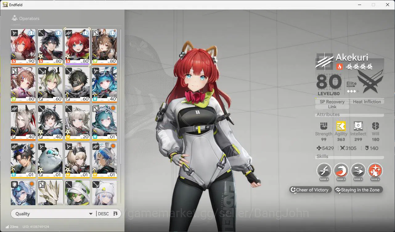 Arknights: Endfield Accounts ASIA | lv 54 laevatain, gilberta, Ardelia, lifeng, image 7