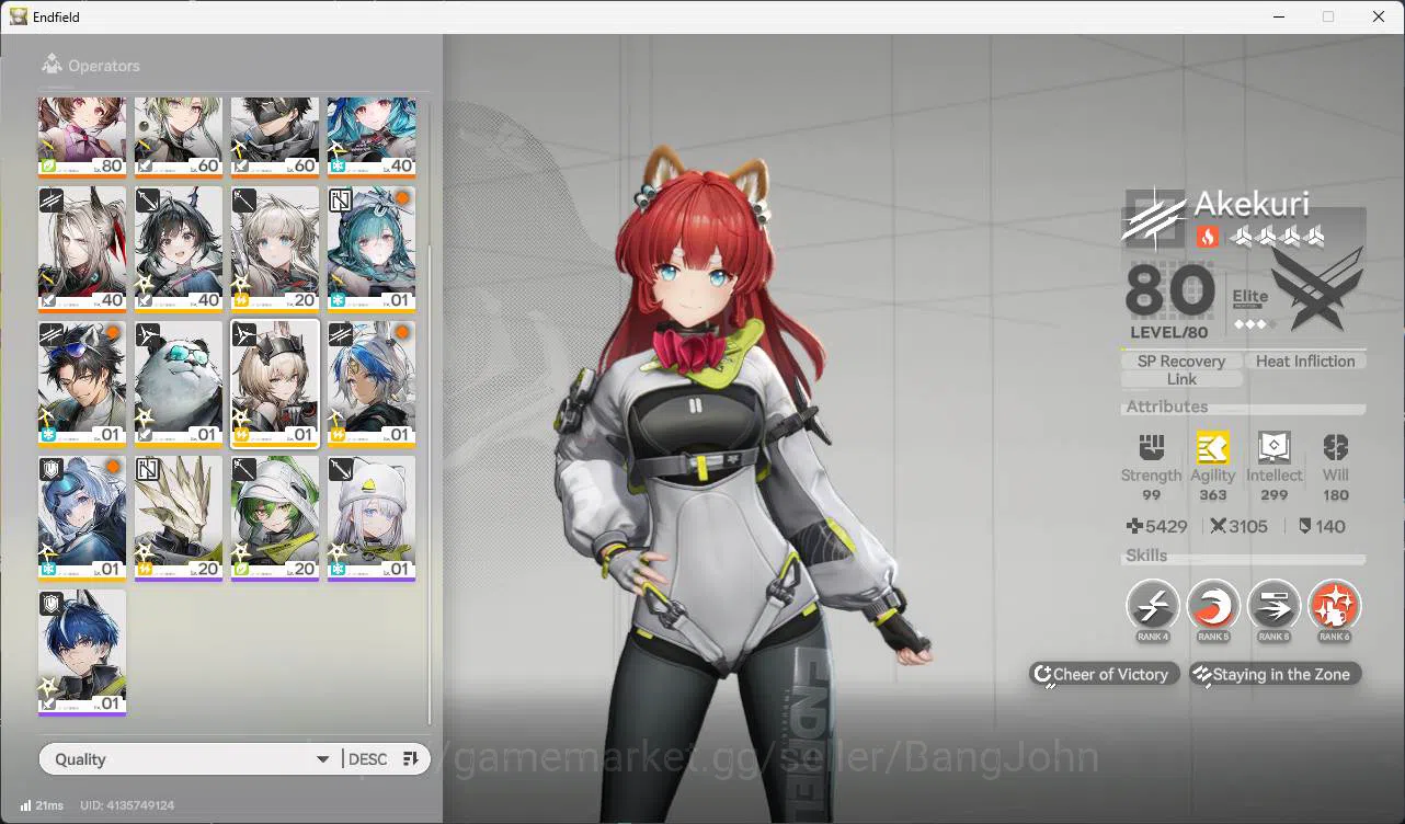 Arknights: Endfield Accounts ASIA | lv 54 laevatain, gilberta, Ardelia, lifeng, image 8