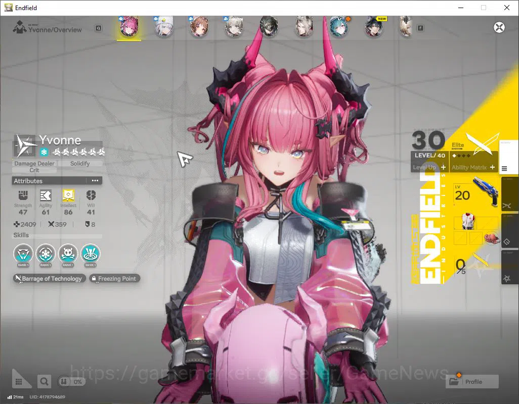 Arknights: Endfield Accounts Asia Lv 9|Fresh Starter|3 SSR [Yvonne,Ardelia,Pogr image 3