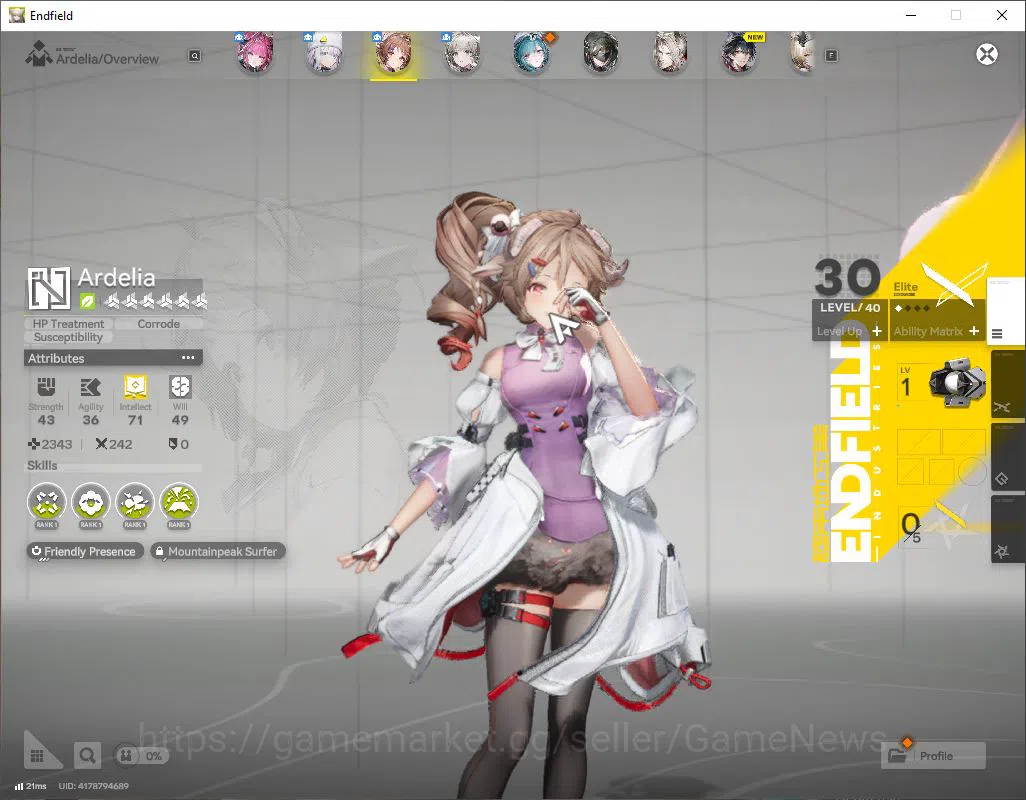 Arknights: Endfield Accounts Asia Lv 9|Fresh Starter|3 SSR [Yvonne,Ardelia,Pogr image 4
