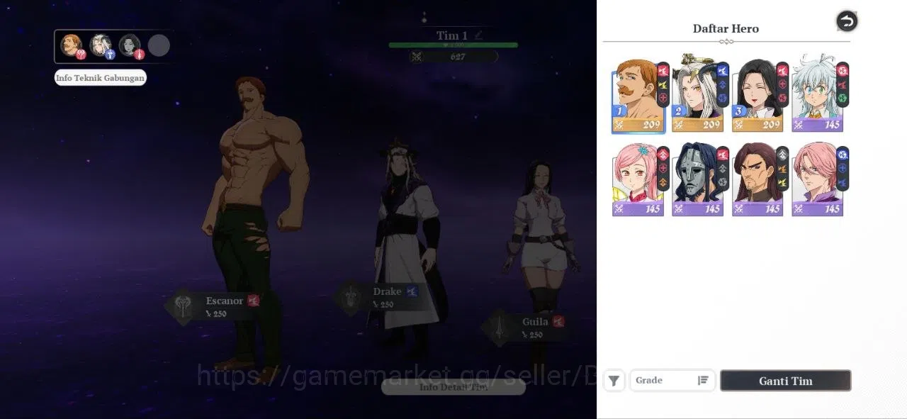 The Seven Deadly Sins: Origin Accounts EU | Fresh Starter Lvl 2 |3 SSR| Drake, Escanor, G image 5