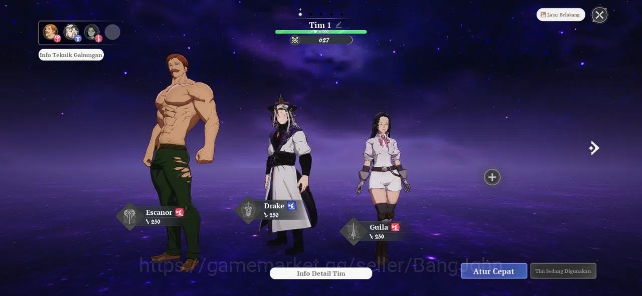 The Seven Deadly Sins: Origin Accounts EU | Fresh Starter Lvl 2 |3 SSR| Drake, Escanor, G image 6