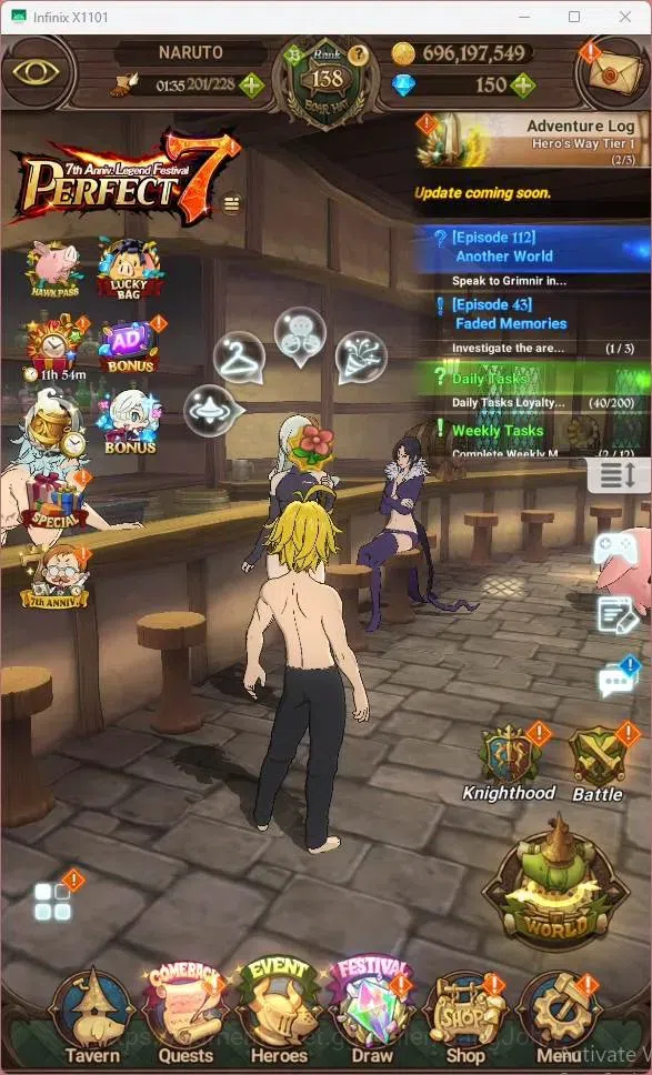 The Seven Deadly Sins: Grand Cross Accounts ASIA|5.52M Power|150 DM|LR  Mesis 3/6|UR  Menor 5/ image 3