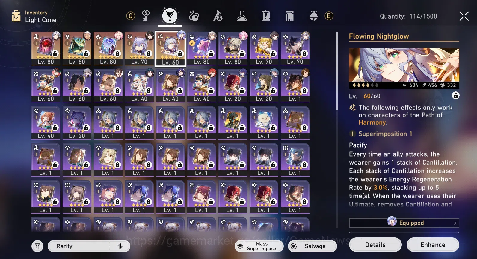 Honkai Star Rail Accounts Asia|TL 64|12 Limited|PhainonE2,Cyrene,Hyacine,Rob image 6