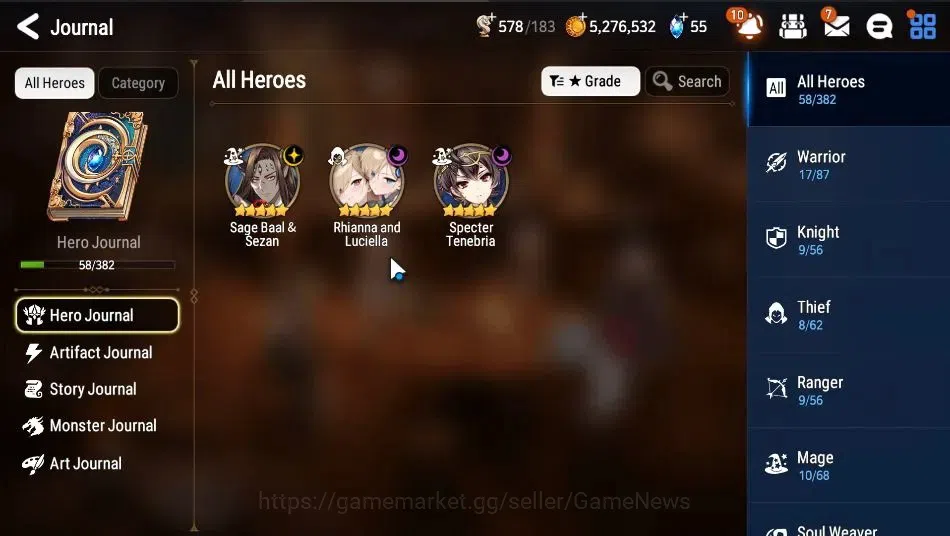 Epic Seven Accounts GLOBAL Unverif|NewEra| 3 ML(Rhiana&Luciel,Sage Baa image 4