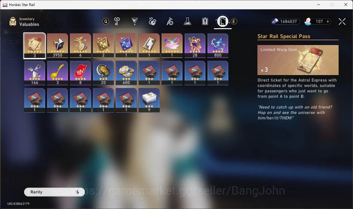 Honkai Star Rail Accounts Others ASIA|TL 58|10 Limit|Premium Team[Luocha+Yao Guang 15