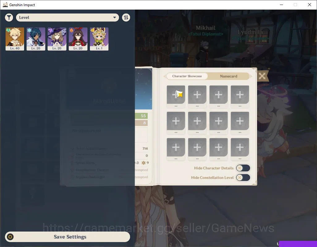 Genshin Impact Accounts NA| Ready Gacha | AR 55 | 55000Primogem + 64 IF +  image 2