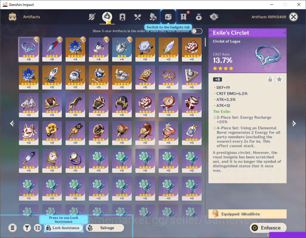 Genshin Impact Accounts NA| Ready Gacha | AR 55 | 55000Primogem + 64 IF +  image 6