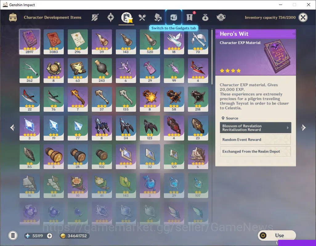 Genshin Impact Accounts NA| Ready Gacha | AR 55 | 55000Primogem + 64 IF +  image 7