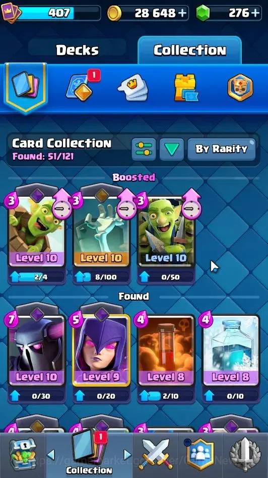 Clash Royale Accounts Lv 407|Trophy 3035|KTL 10|Card 51/121|1 Hero 4 EVO image 13