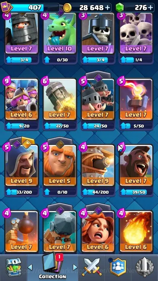 Clash Royale Accounts Lv 407|Trophy 3035|KTL 10|Card 51/121|1 Hero 4 EVO image 14