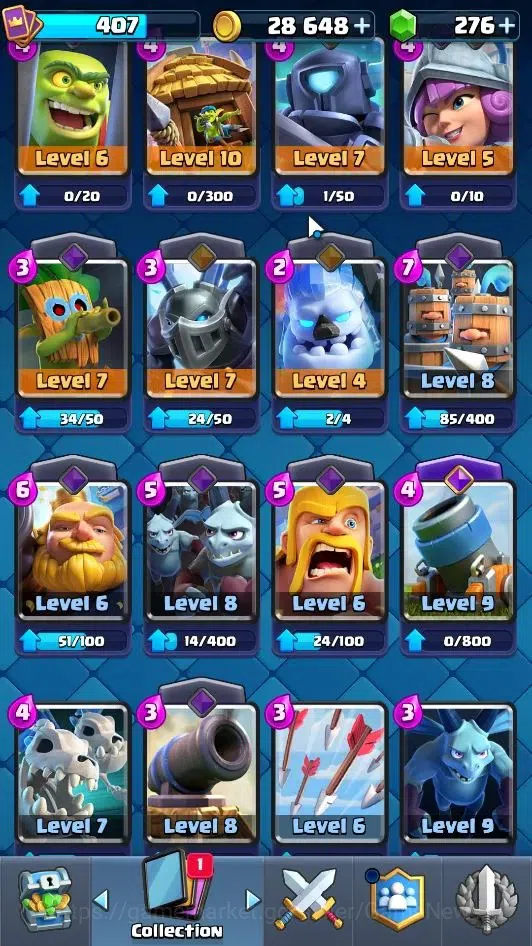 Clash Royale Accounts Lv 407|Trophy 3035|KTL 10|Card 51/121|1 Hero 4 EVO image 15
