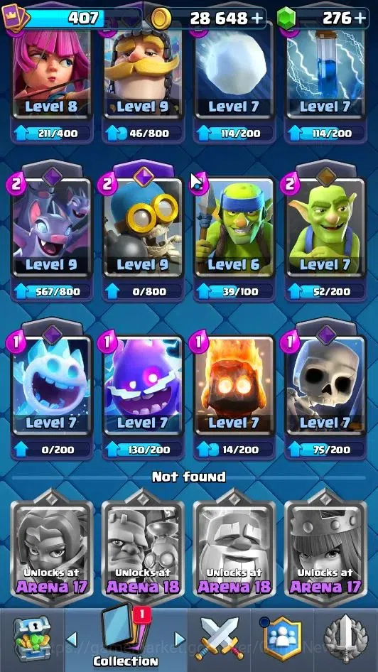 Clash Royale Accounts Lv 407|Trophy 3035|KTL 10|Card 51/121|1 Hero 4 EVO image 16