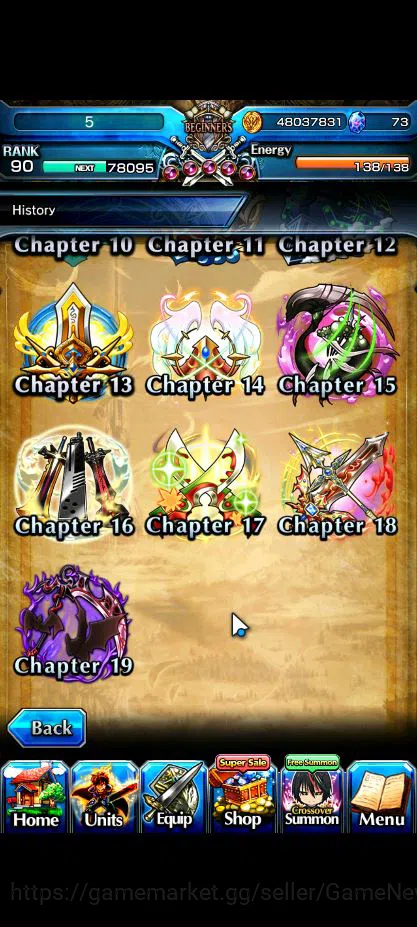 Grand Summoners Accounts Global|Rank 90|30 RGB|23 Ascend|[Inumuta,Roy,Emiya image 19