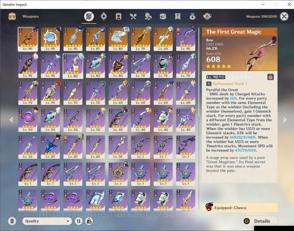 Genshin Impact Accounts ASIA|AR 57|11Limited+7(*5Weapon)|(Columbina,Flins, image 13
