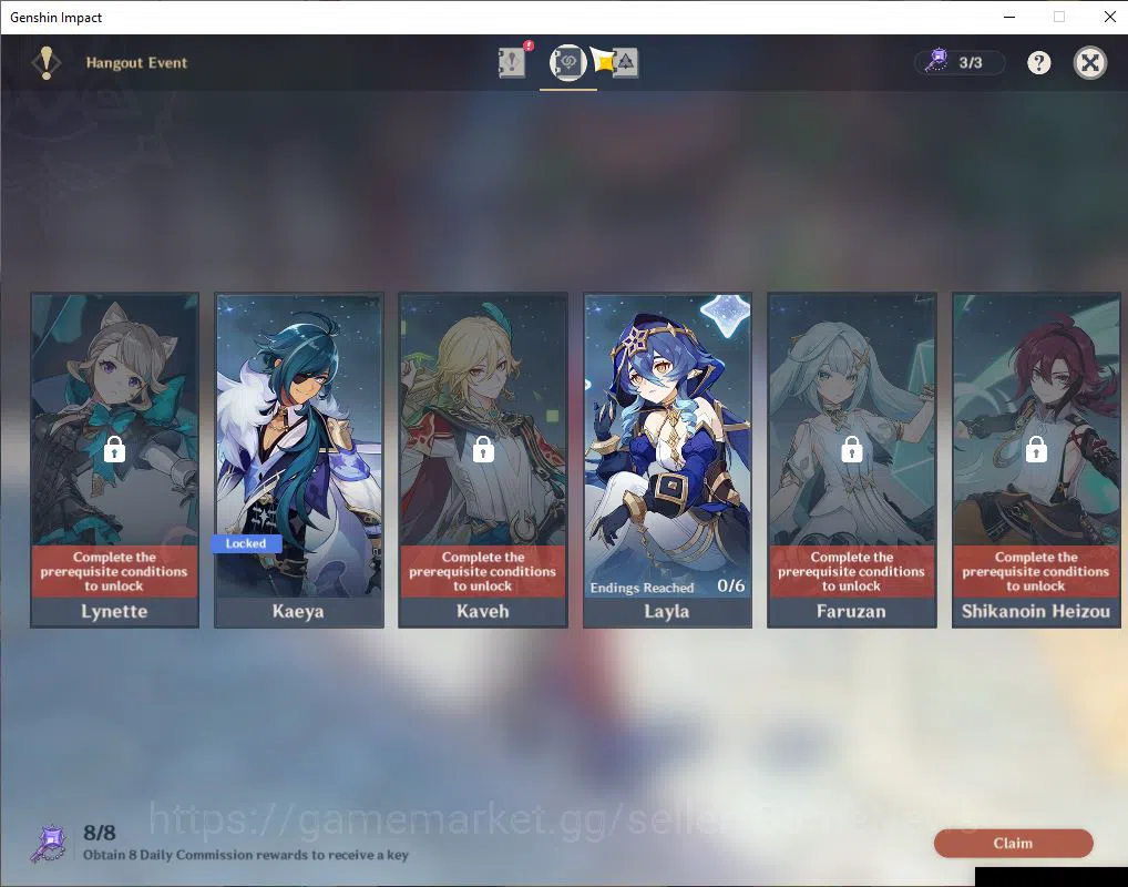 Genshin Impact Accounts ASIA|AR 57|11Limited+7(*5Weapon)|(Columbina,Flins, image 4