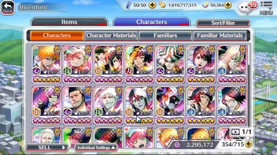 Bleach: Brave Souls Accounts High-End [GLOBAL]50K Orbs|DreamTim Ichigo,TYBW26 Yukio,Riruka,10th Aniv Ichigo,New Ver 11