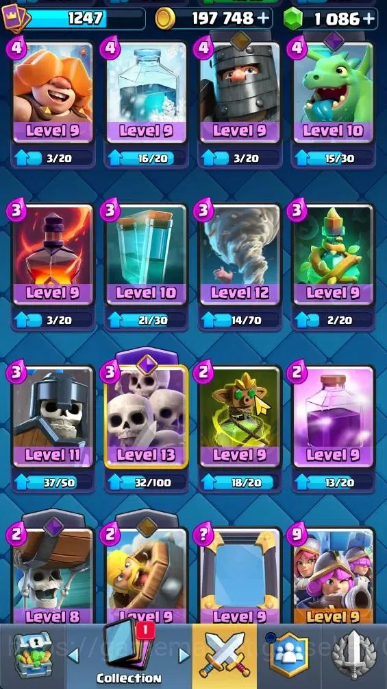 Clash Royale Accounts Lvl 1247|KTL 12|Trophy 7200|Card 120|Limited Skin| image 18