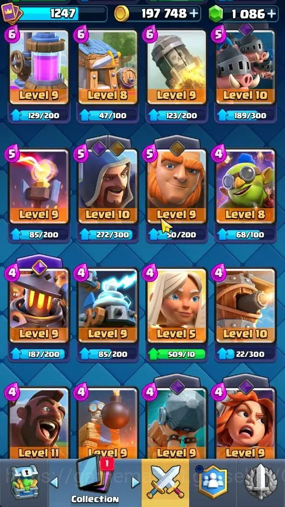 Clash Royale Accounts Lvl 1247|KTL 12|Trophy 7200|Card 120|Limited Skin| image 19