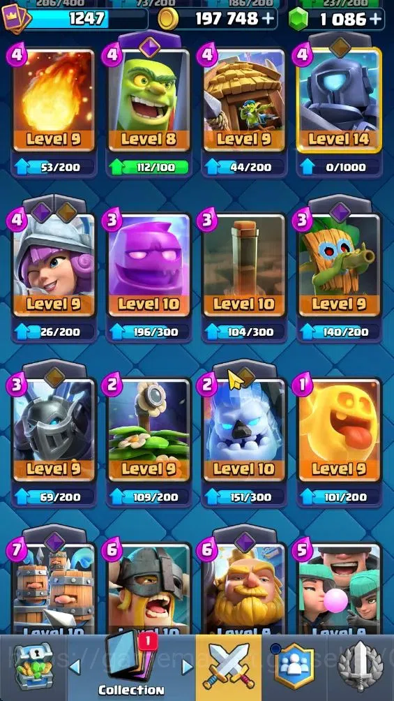 Clash Royale Accounts Lvl 1247|KTL 12|Trophy 7200|Card 120|Limited Skin| image 20