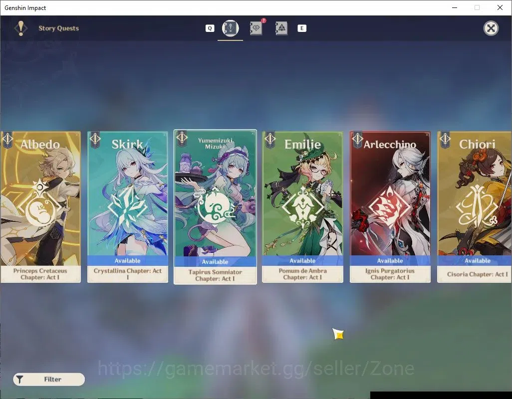 Genshin Impact Accounts ASIA|AR 58|13 Limited + 9 (5*Weapon)|[(Arlecchino, image 17