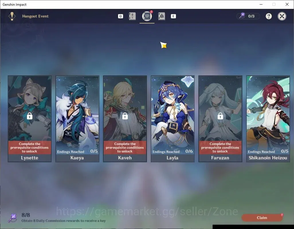 Genshin Impact Accounts ASIA|AR 58|13 Limited + 9 (5*Weapon)|[(Arlecchino, image 20