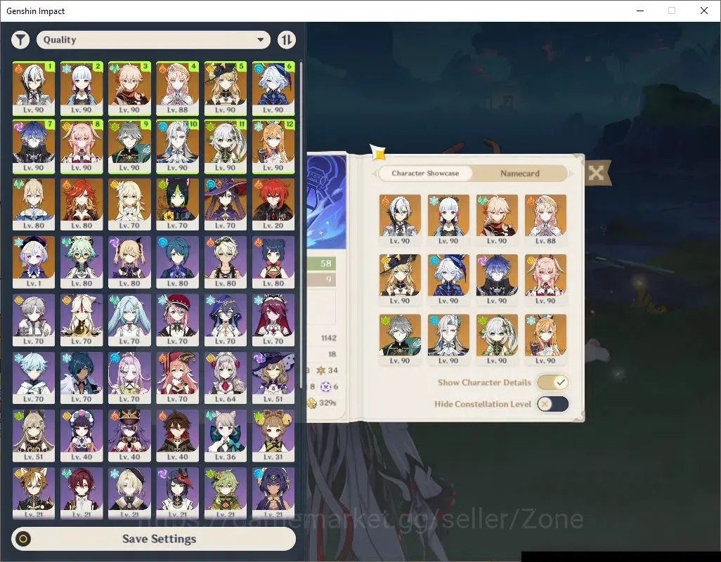 Genshin Impact Accounts ASIA|AR 58|13 Limited + 9 (5*Weapon)|[(Arlecchino, image 3
