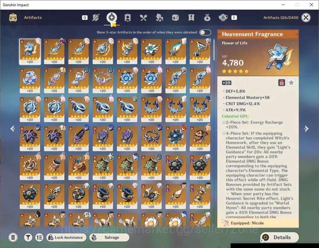Genshin Impact Accounts ASIA|AR 58|13 Limited + 9 (5*Weapon)|[(Arlecchino, image 6