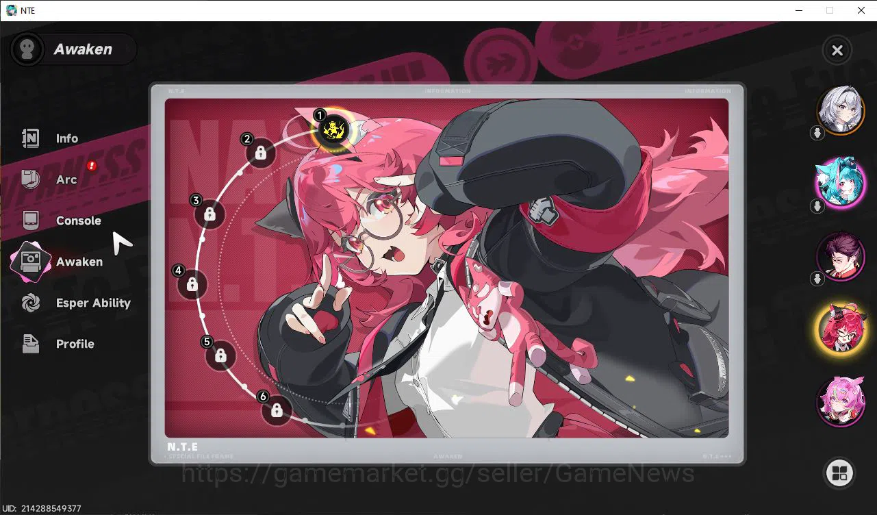 Neverness to Everness Accounts GLOBAL EU |HL 3| 1 SSR Meta Nanally A1 | 6 SR [Adl image 2