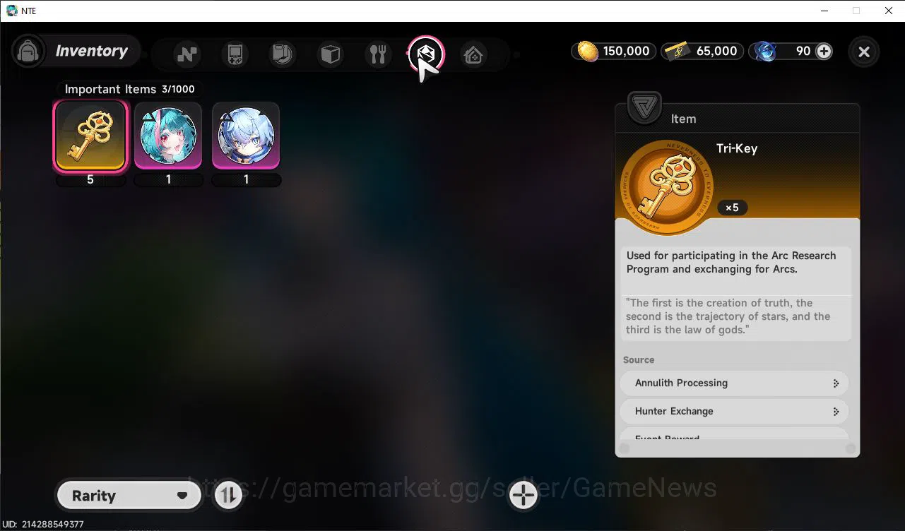 Neverness to Everness Accounts GLOBAL EU |HL 3| 1 SSR Meta Nanally A1 | 6 SR [Adl image 9