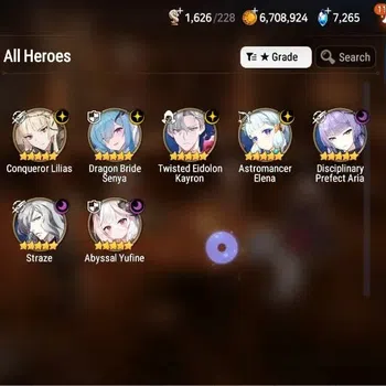 Epic Seven Accounts High-End Global|Unverif| New ERA 7ML (Straze, Abyss Yufine, C.Lilias,A.Elena, D.P.Aria