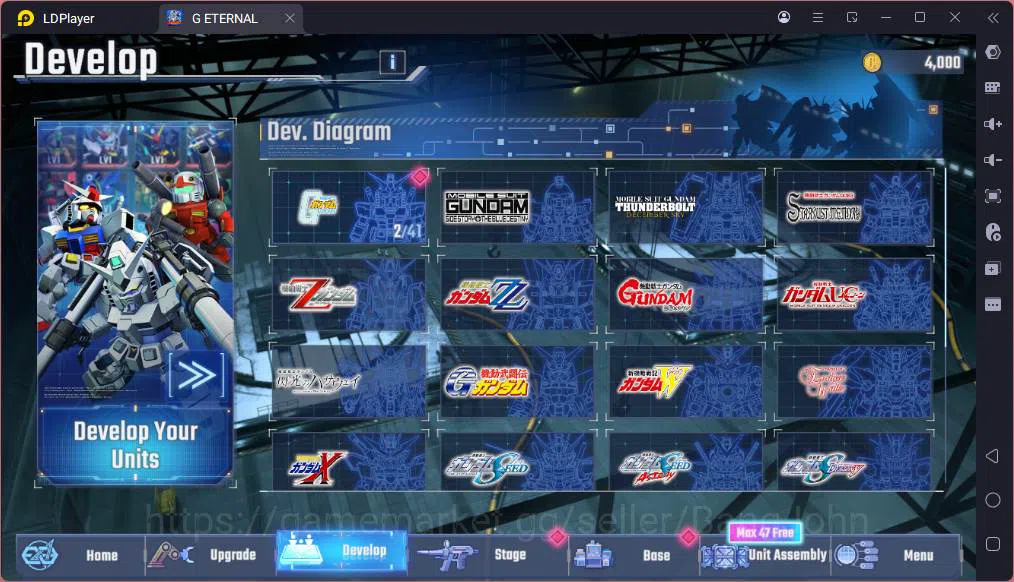 SD Gundam G Generation ETERNAL Accounts Global| Rank 1 | FreshStory | 100+K Diamond, Selec image 5
