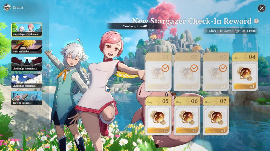 The Seven Deadly Sins: Origin Accounts [NA West] Lv2 Fresh Starter | 2 SSR |Meliodas, Gui image 14